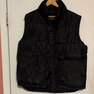 Black Puffer Vest for Men